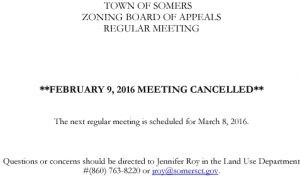 Icon of 20160209 ZBA Meeting Cancelled